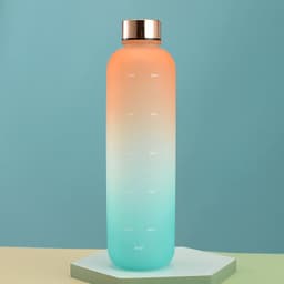 image-Harmony Large Sports Cup - 1000ml Matte Plastic, Yellow/Purple