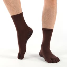 image-MEIKAN Five-Finger Yoga Socks - Black Anti-slip