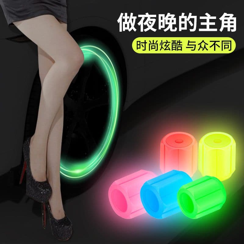 image-Luminous Valve Cap - Car Tire LED Light Universal