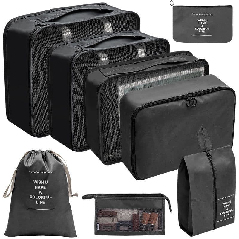 image-Travel Storage Organizer 7-Piece Set - Dark Blue