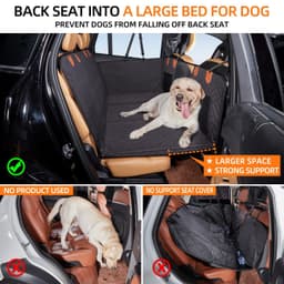 image-Dog Car Seat Mat - Black Waterproof 132x158cm