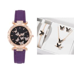 image-Douyin Women's Butterfly Digital Watch - Fashionable Simple