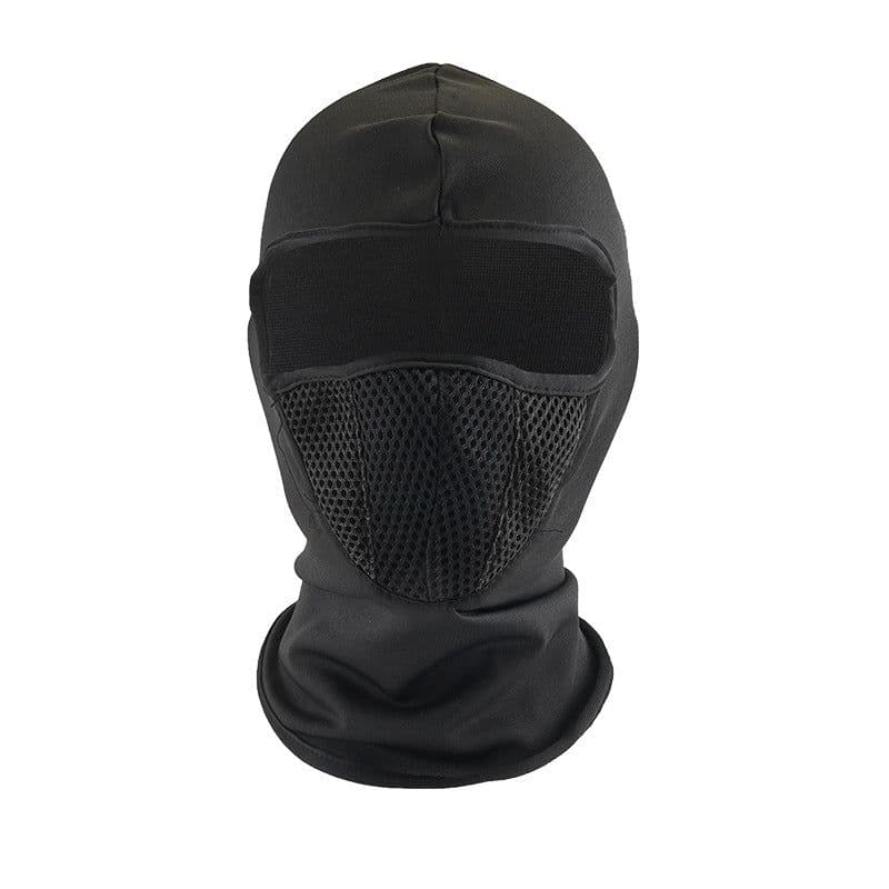 image-Riding Mask - Motorcycle Ski Mask - Black/Gray Fabric - Unisex