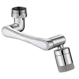 image-Basin universal faucet 1080-degree lifting anti-splash nozzle toilet washing face brushing teeth rotating extension mechanical arm