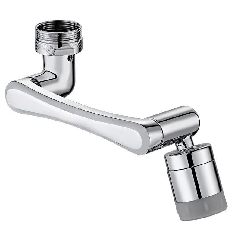 image-Basin universal faucet 1080-degree lifting anti-splash nozzle toilet washing face brushing teeth rotating extension mechanical arm