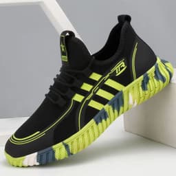 image-Men's Summer Breathable Running Sneakers G8 Green Low Cut
