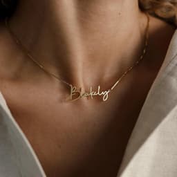 image-Rose Gold Personalized Name Necklace Stainless Steel