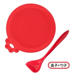 image-Silicone Pet Food Can Lid - Orange