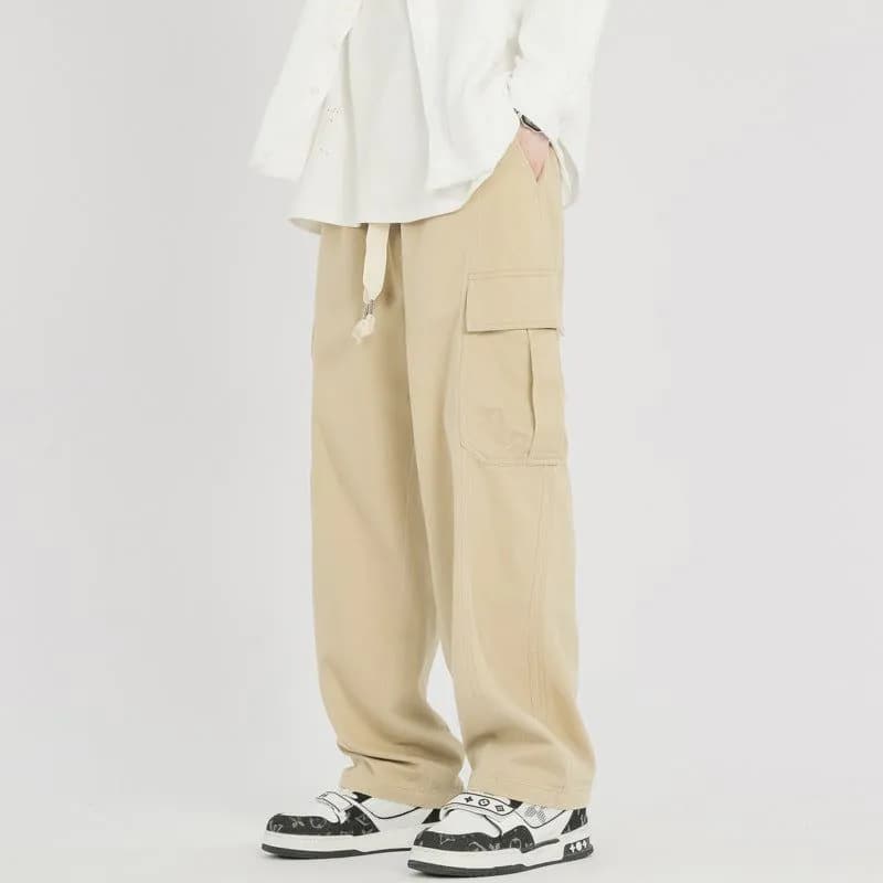 image-Men's Cotton Cargo Pants Army Green 2XL
