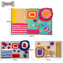 image-Dolemi Colored Pet Sniffing Pad Puzzle Slow Food Training Dog Toy Tibetan Food Relieves Boredom Outdoor Pet Supplies
