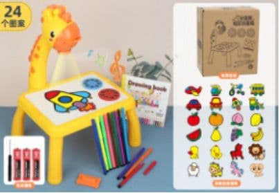 image-Children's intelligent projection painting toy writing drawing board