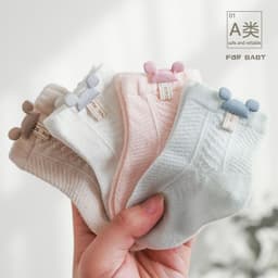image-Newborn socks baby summer thin section baby boneless super cute cute middle tube socks 0-6 months wholesale baby