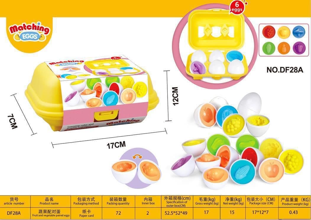 image-Cross-border special for smart egg pairing twisted egg recognition color children's educational early education assembled toy simulation egg box