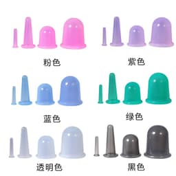 image-Spot high-transparency silicone cupping device, household vacuum massage cup, food-grade moisture-absorbing silicone cupping