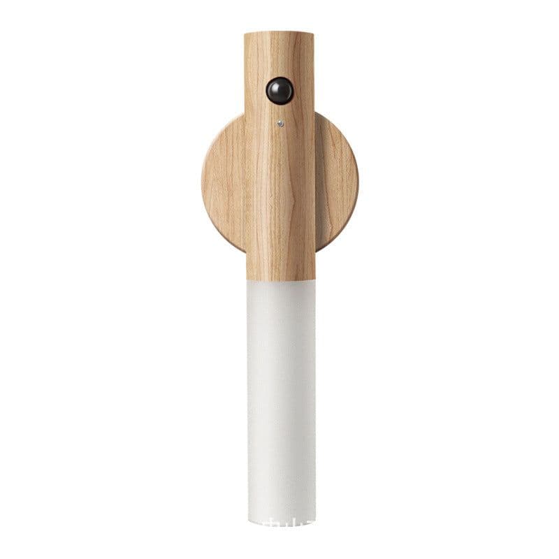 image-Motion Sensor Night Light - Wood Grain Walnut LED