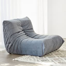 image-Ochao Yellow Velvet Lazy Sofa - Modern 66x50cm