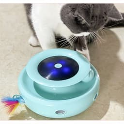 image-Funny Automatic Feather Cat Toy - Electric Self-Happling