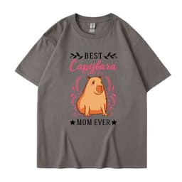 image-Cross-border independent station new summer cartoon cute Harajuku style printed cotton short-sleeved men's and women's T-shirt tops