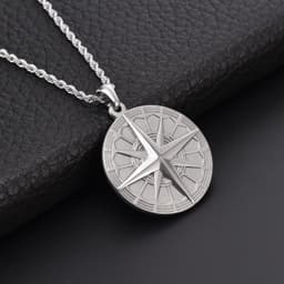 image-European and American Jewelry Wholesale Vietnam Shajin Mandala Four-pointed Star Pendant Mandala Men and Women Couples Mantra Necklace