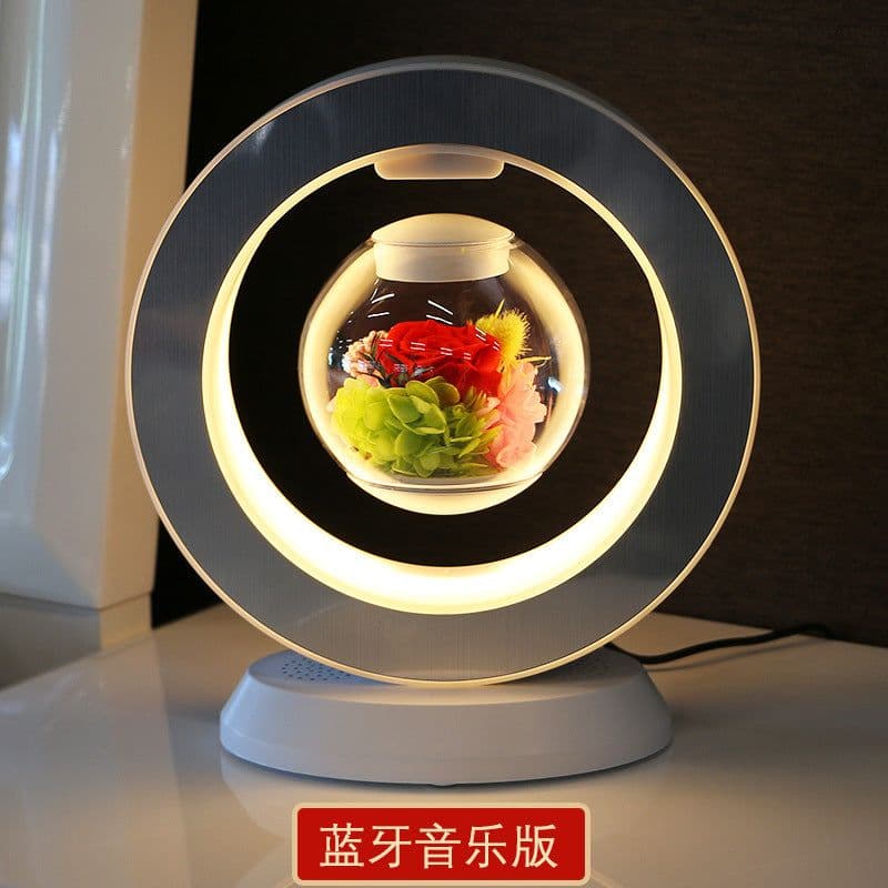 image-Rose Lovers Magnetic Levitation Flower - Blue