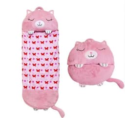 image-Children's Sleeping Bag Cocoon Panda Coral Fleece