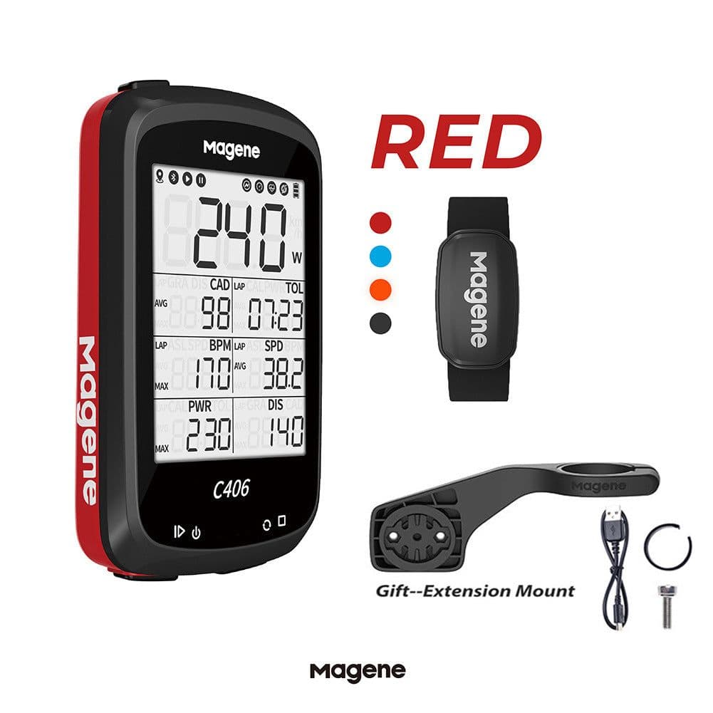 image-Magene C406 Waterproof GPS Mountain Bike - Wireless Smart Code