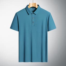 image-Men's Urban Casual Short-Sleeved Polo T-Shirt - Large