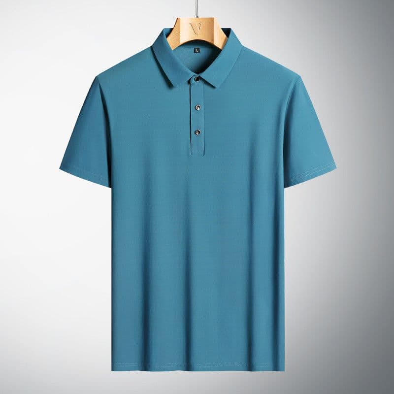 image-Men's Urban Casual Short-Sleeved Polo T-Shirt - Large