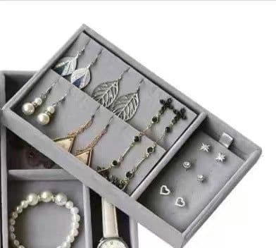 image-Jewelry Storage Tray - Desktop Organizer