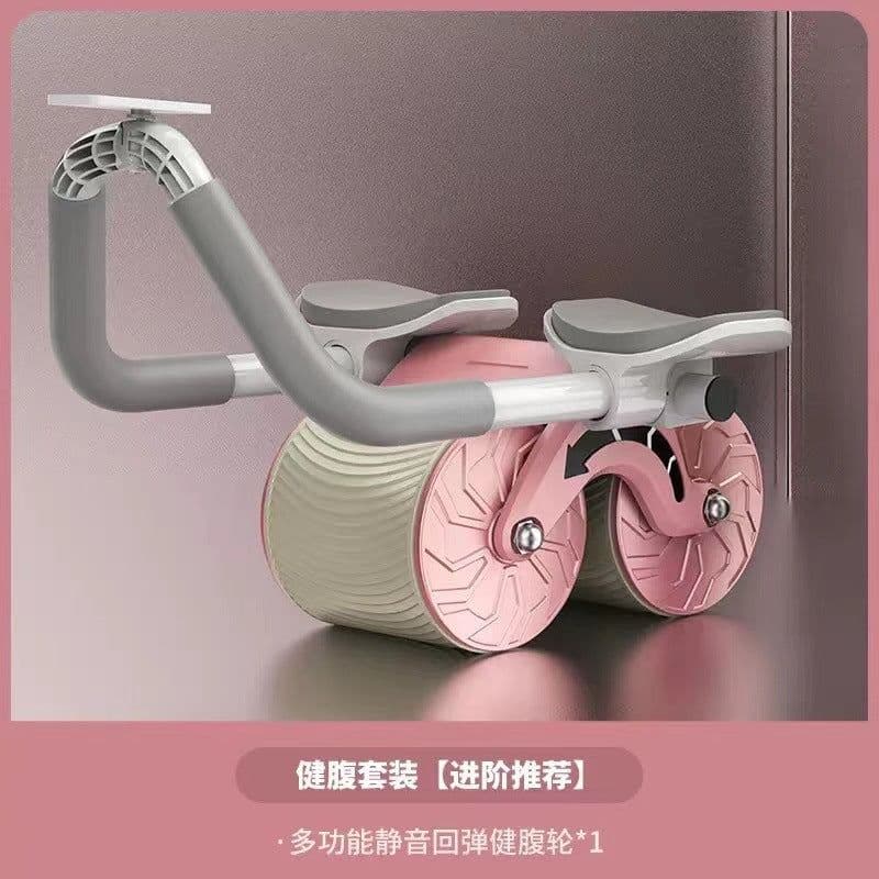 image-Automatic Abdominal Wheel Fitness Equipment Flat Stomach Roll