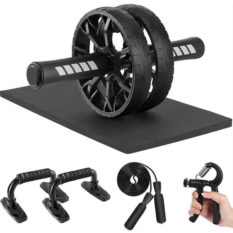image-LEATOU Ab Wheel 7-Piece Indoor Fitness Equipment Set - LT-TZ32