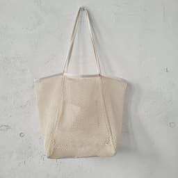 image-European Large Capacity Beach Tote Bag - Mesh