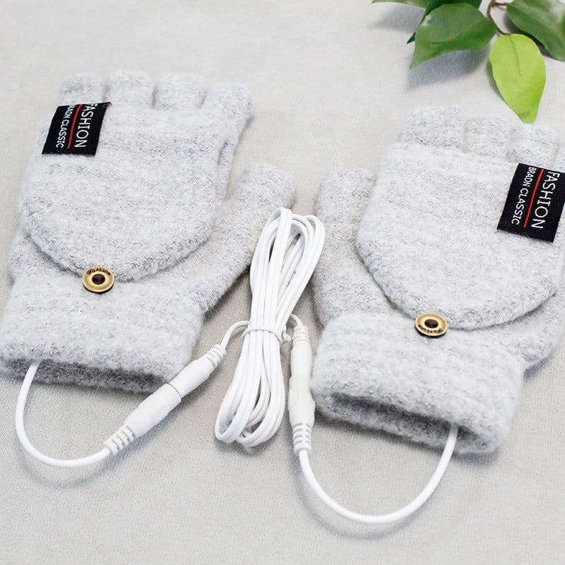 image-USB Heating Gloves - Navy Blue Touchscreen