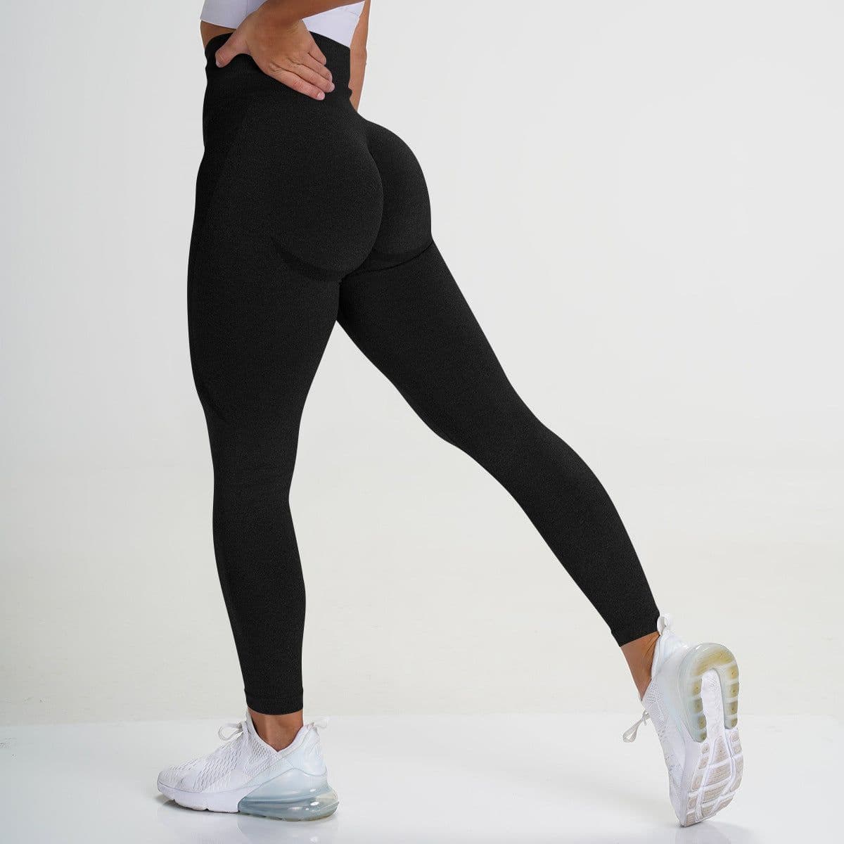 image-Isserefit Yoga Pants - Women’s Seamless Sport Leggings, Moisture Wicking, Red, Size L