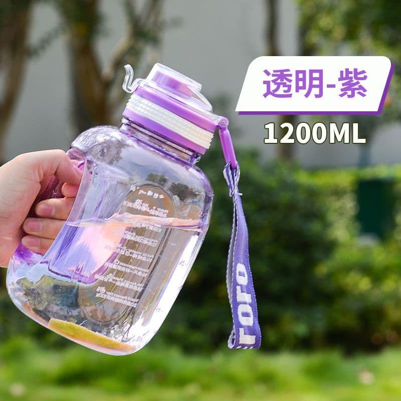 image-Tiannuo 1.2L Sport Bottle - Frosted Purple Fitness Kettle