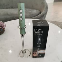 image-USB Rechargeable Handheld Egg Beater Milk Frother Stirrer