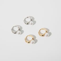 image-Gold-plated French-style Pearl Earrings, Retro Chic, High-End (59 characters)