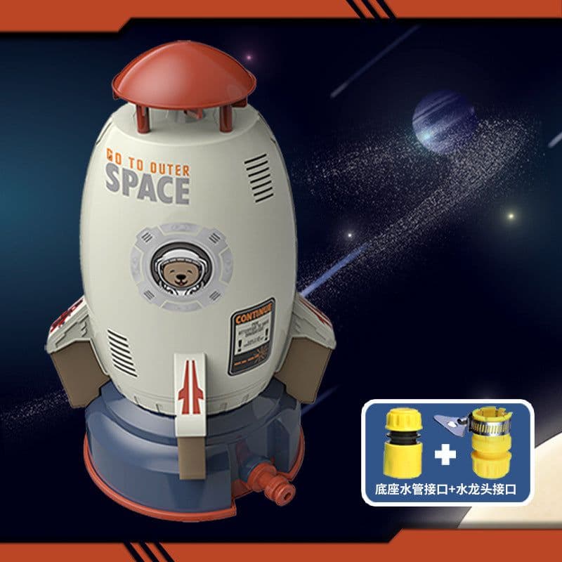 image-Water Spray Rocket Toy - Outdoor Sprinkler