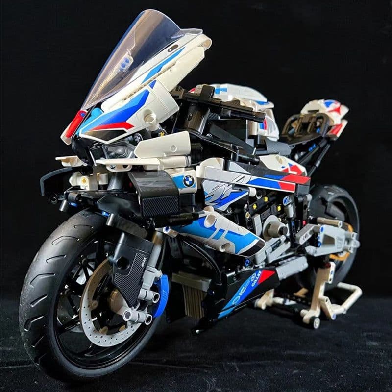 image-Compatible with Lego BMW motorcycle M1000RR assembled building blocks toy boy model Ducati birthday gift