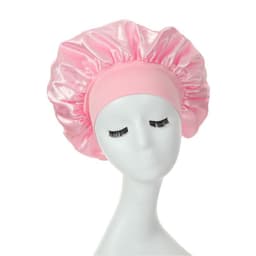 image-Amazon hot selling wide strip wide brim high elastic headband night cap ladies chemotherapy cap hair care cap