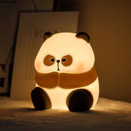 image-Teacher Rake Paipai Lamp Internet celebrity giant panda night light silicone lamp night light creative gift to heal, cute and relieve stress