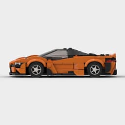 image-MOC McLaren 765LT Sports Car Building Blocks Orange