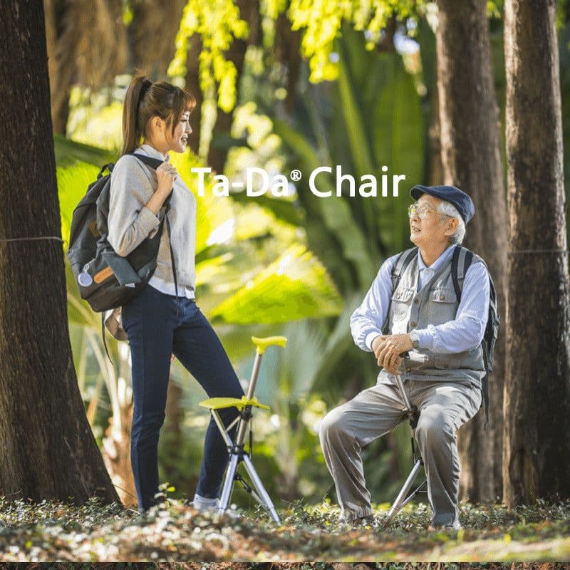 image-Taiwan Step2Gold/TaDa Delta Foldable Cane Chair Elderly Walking Cane Stool Light Cane Stool