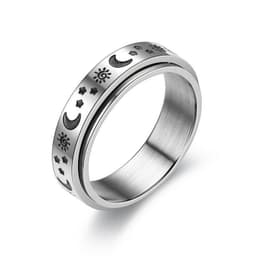 image-New simple transfer jewelry men's titanium steel rotatable beer bottle chain ring personality domineering ring