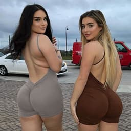 image-European and American style women's clothing wholesale 2023 spring new U-neck sling slimming slim American sports street jumpsuit