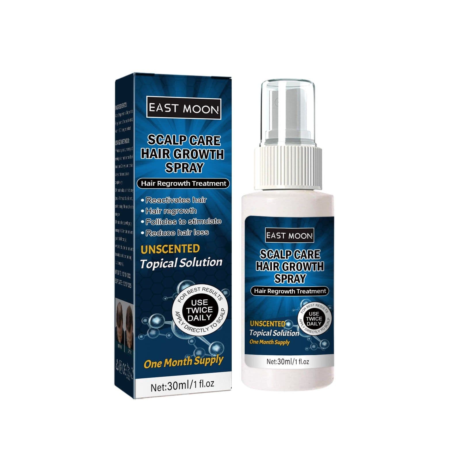 image-East Moon Hair Growth Spray 30ml Anti-Fall