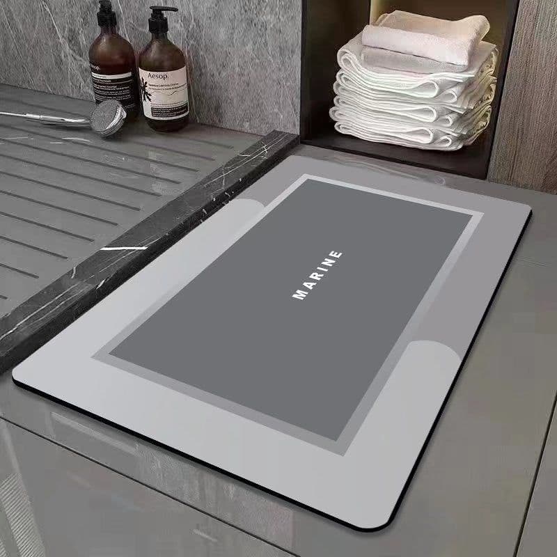image-Shenghui Diatom Mud Bath Mat - Army-Black, Quick Dry, Easy Care