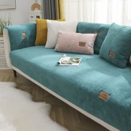 image-Velvet Sofa Cushion Cover - Sherpa Pink Nordic Plush Thick (65 characters)
