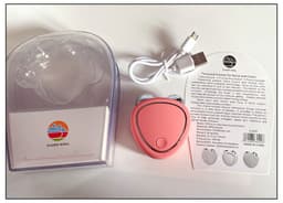 image-Micro-current Beauty Massager - Pink Face Lift Tool