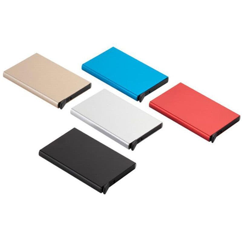 image-QUXIS Metal Card Holder Box - Silver Q23